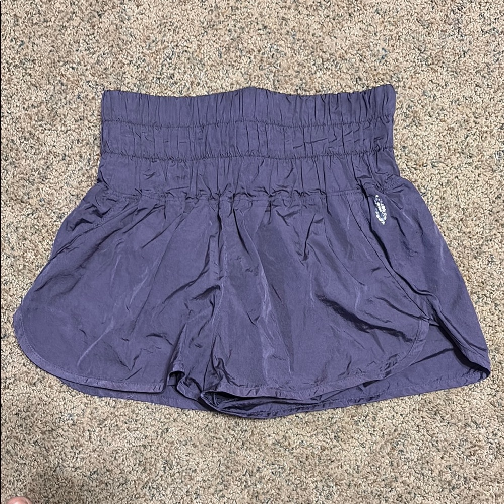 Free People Purple Athletic Shorts Lightweight Comfort